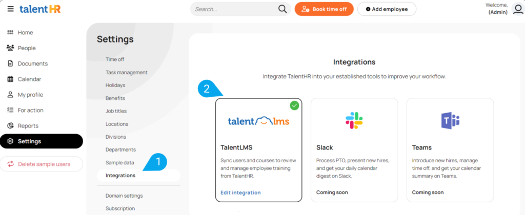 TalentLMS Integration