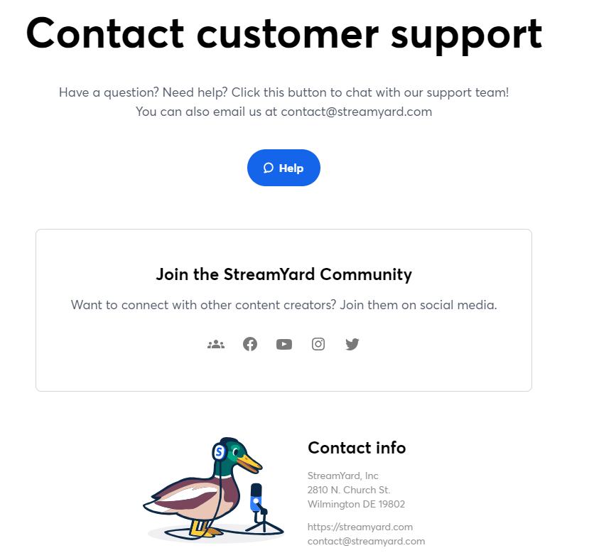 Restream vs Streamyard,streamyard customer support