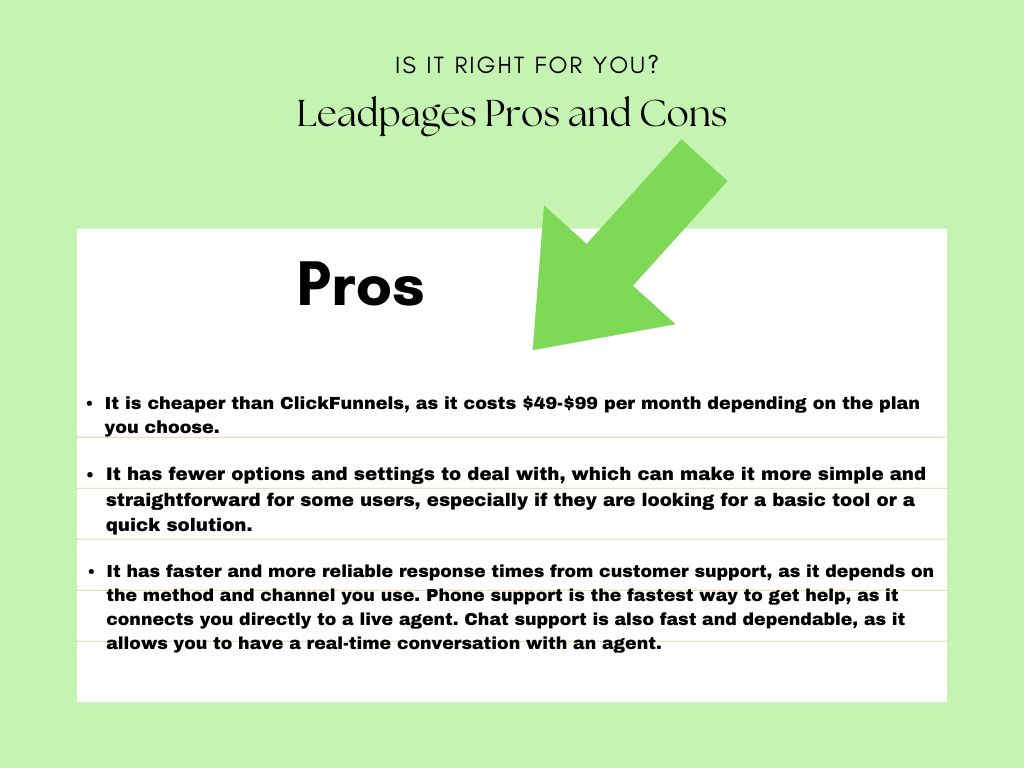 leadpages pros