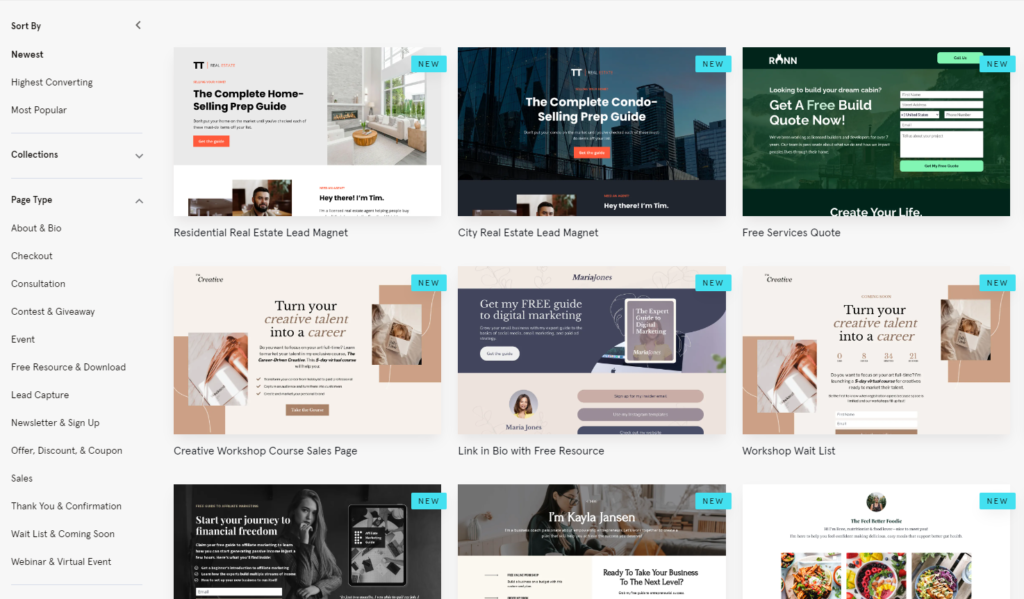 Leadpages templates