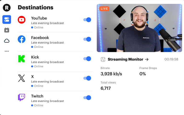 Restream vs Streamyard,restream multi platfoms