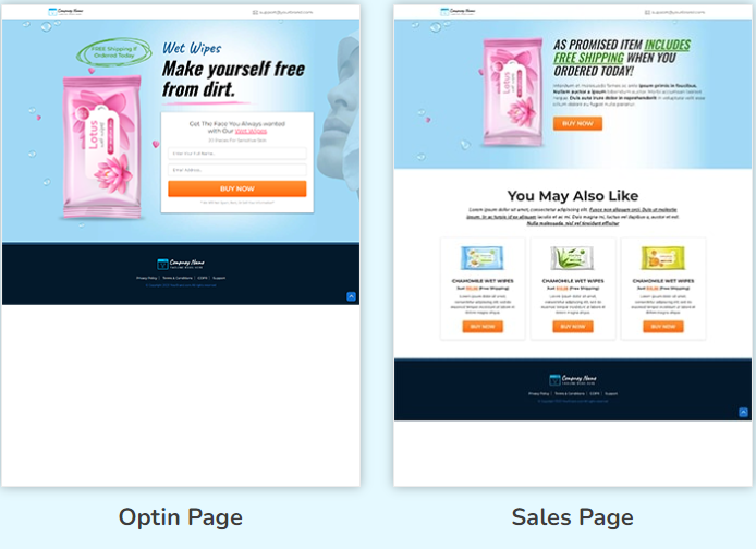 sale page