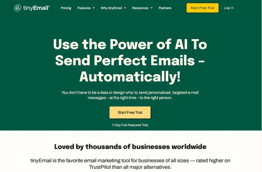 tinyEmail  email campaigns.