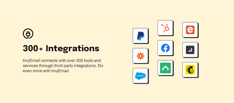 tinyEmail  integrations